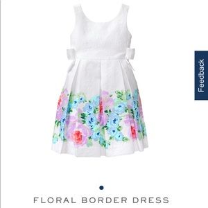 ISO floral border dress by Janie& Jack sz 12-18mos
